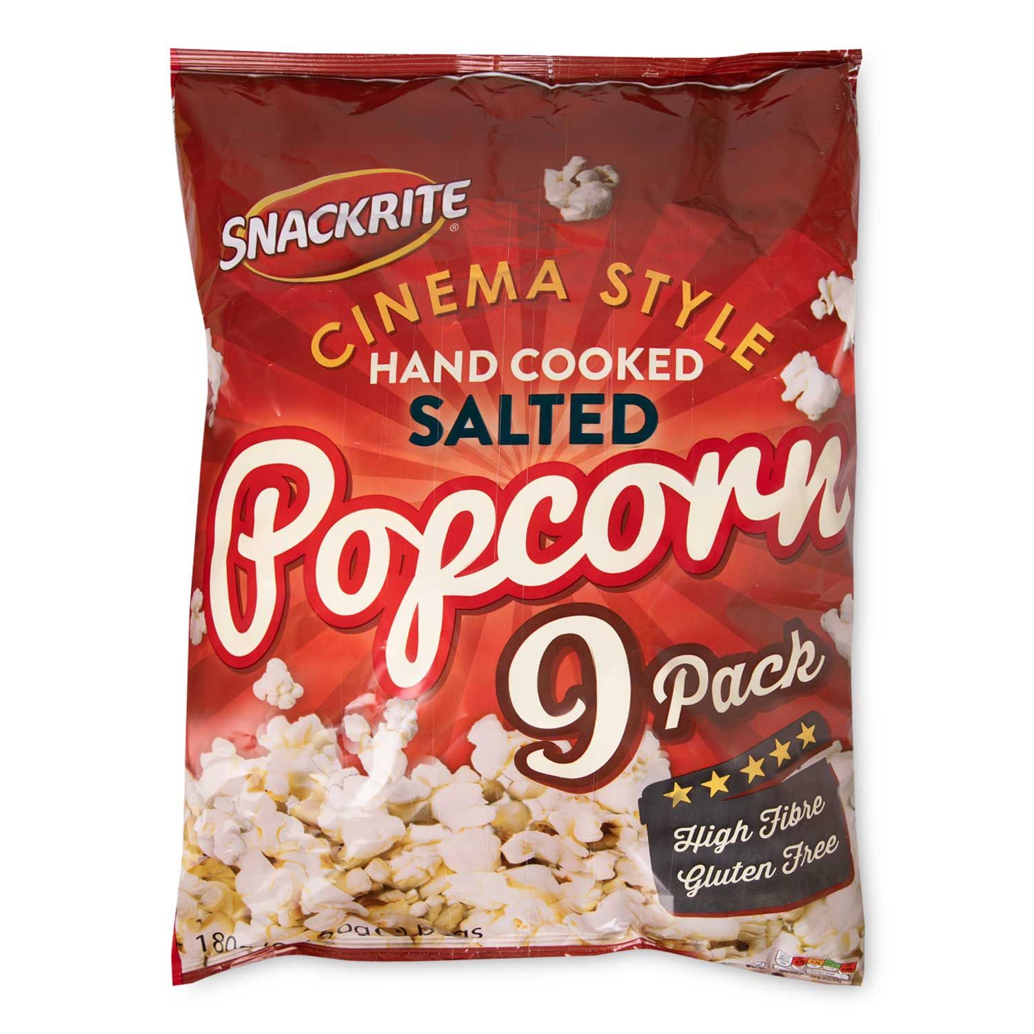 Cinema Style Hand Cooked Salted Popcorn 20g Snackrite